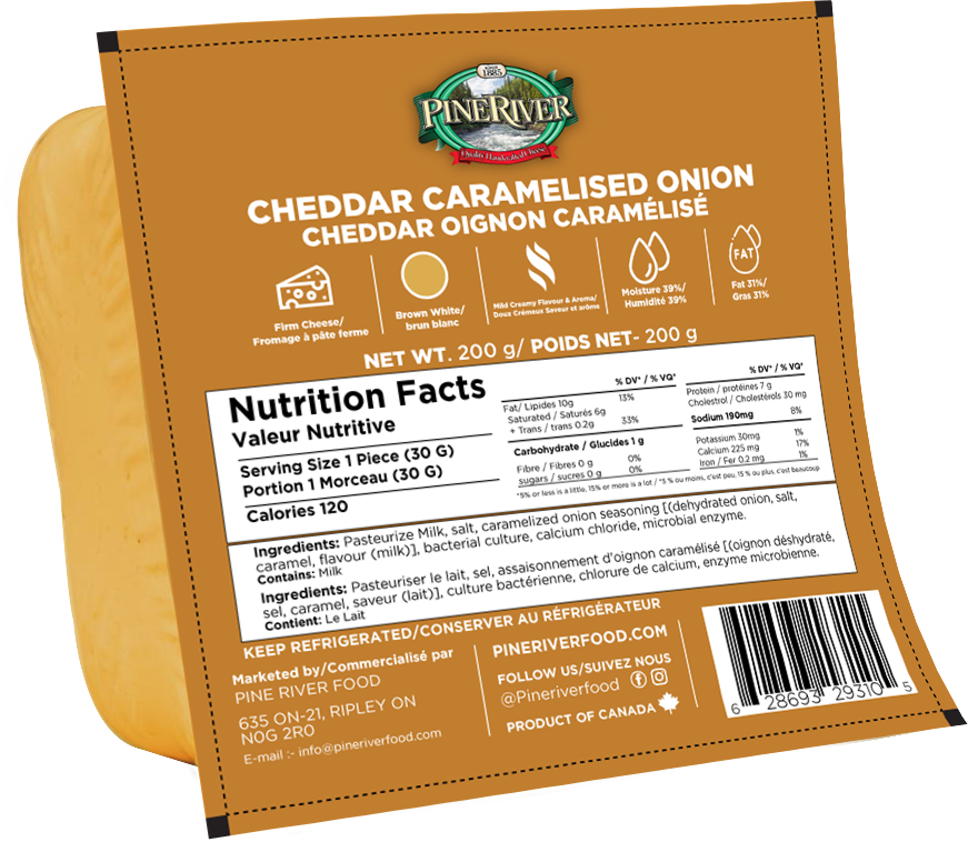 Cheddar Caramalized Onion